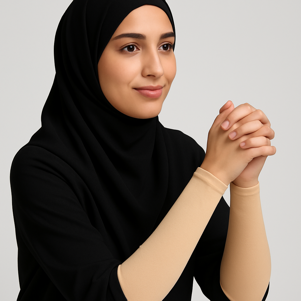 أكمام ذراع جديدة ناعمة ومطاطية من المودال للسيدات، طبقة أساسية مضادة للوهج وحماية من الشمس