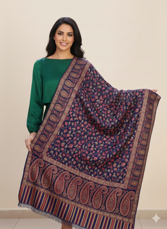 Pashmina Kashmiri Floral Shawl