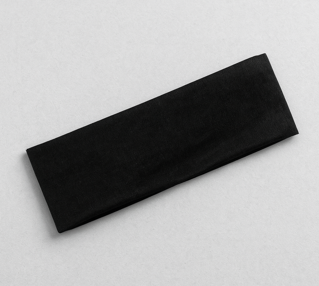 طوق رأس فاخر من قماش جيرسي ناعم مضلع