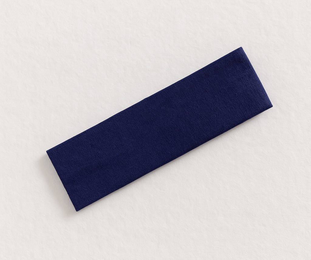 طوق رأس فاخر من قماش جيرسي ناعم مضلع