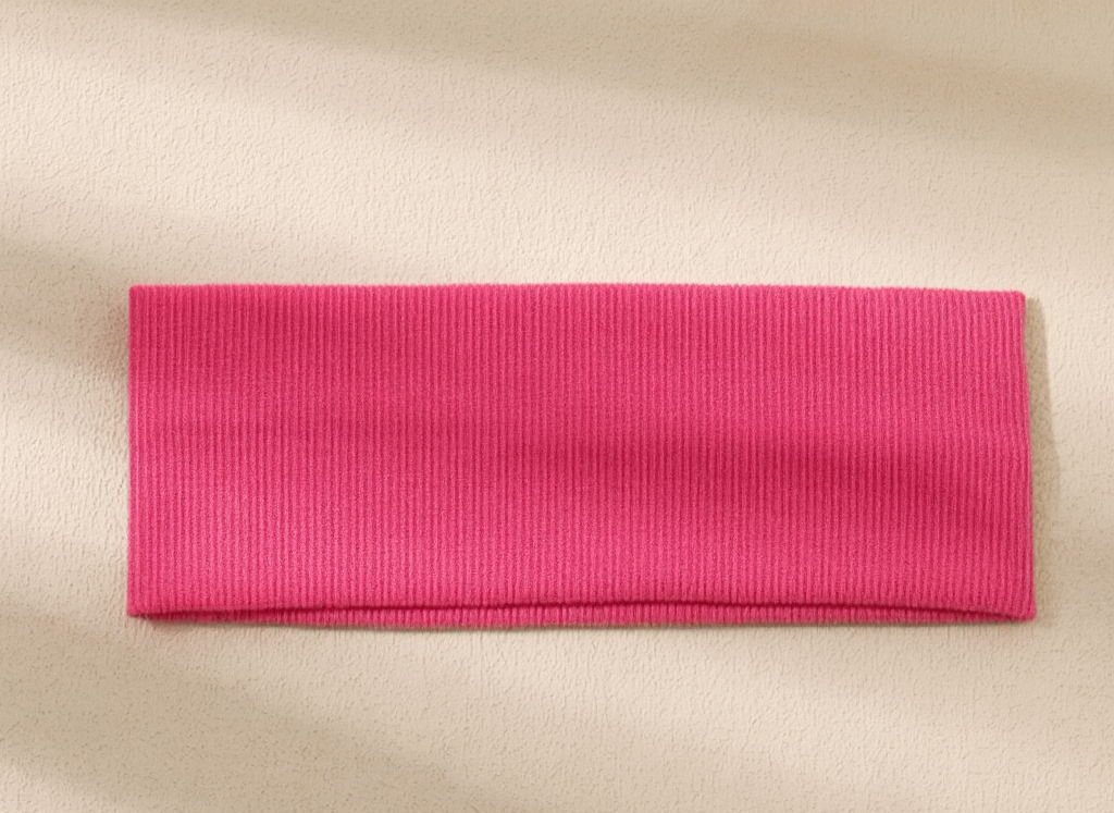 طوق رأس فاخر من قماش جيرسي ناعم مضلع