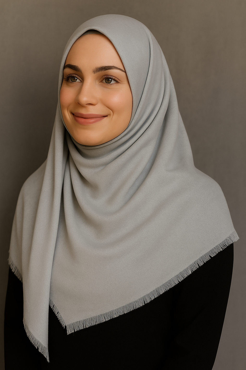 أمة الله أناقة حجاب الكتان 