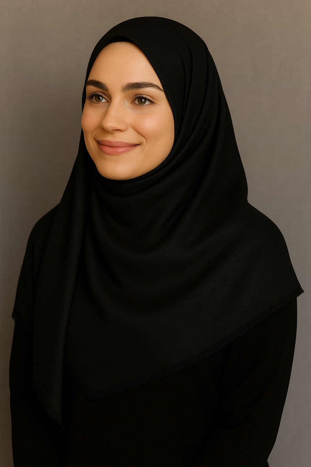 أمة الله أناقة حجاب الكتان 