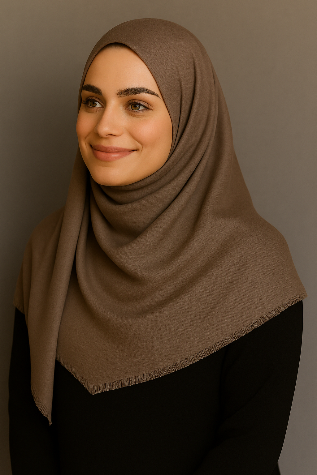 أمة الله أناقة حجاب الكتان 