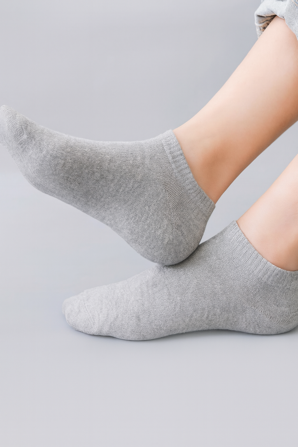 جوارب كاحل فاخرة - جوارب مريحة للاستخدام اليومي، 6 أزواج