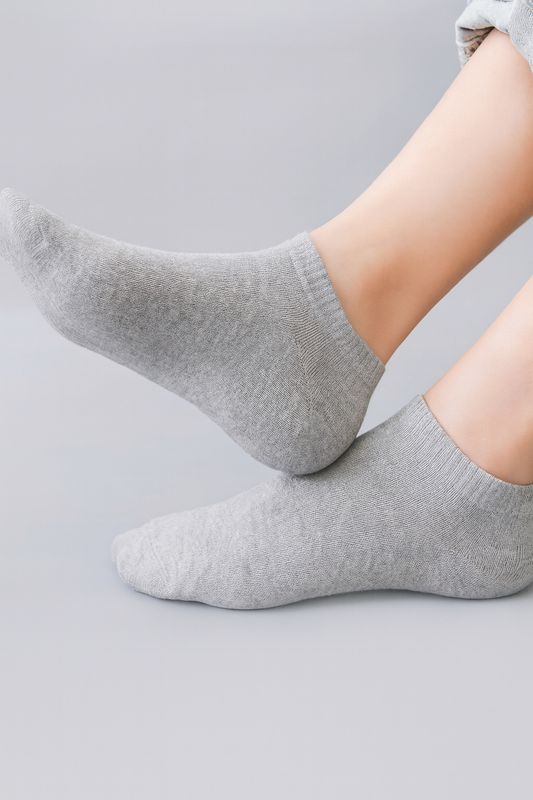 جوارب كاحل فاخرة - جوارب مريحة للاستخدام اليومي، 6 أزواج