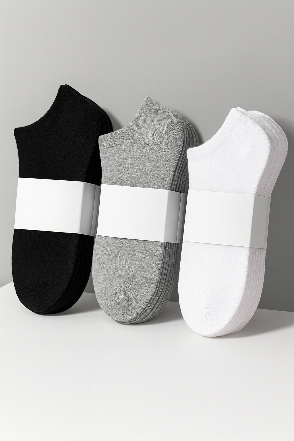جوارب كاحل فاخرة - جوارب مريحة للاستخدام اليومي، 6 أزواج