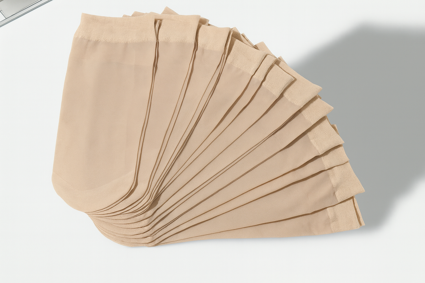 جوارب حريرية بلون البشرة سادة متوسطة الطول - للاستخدام اليومي غير الرسمي، 6 أزواج