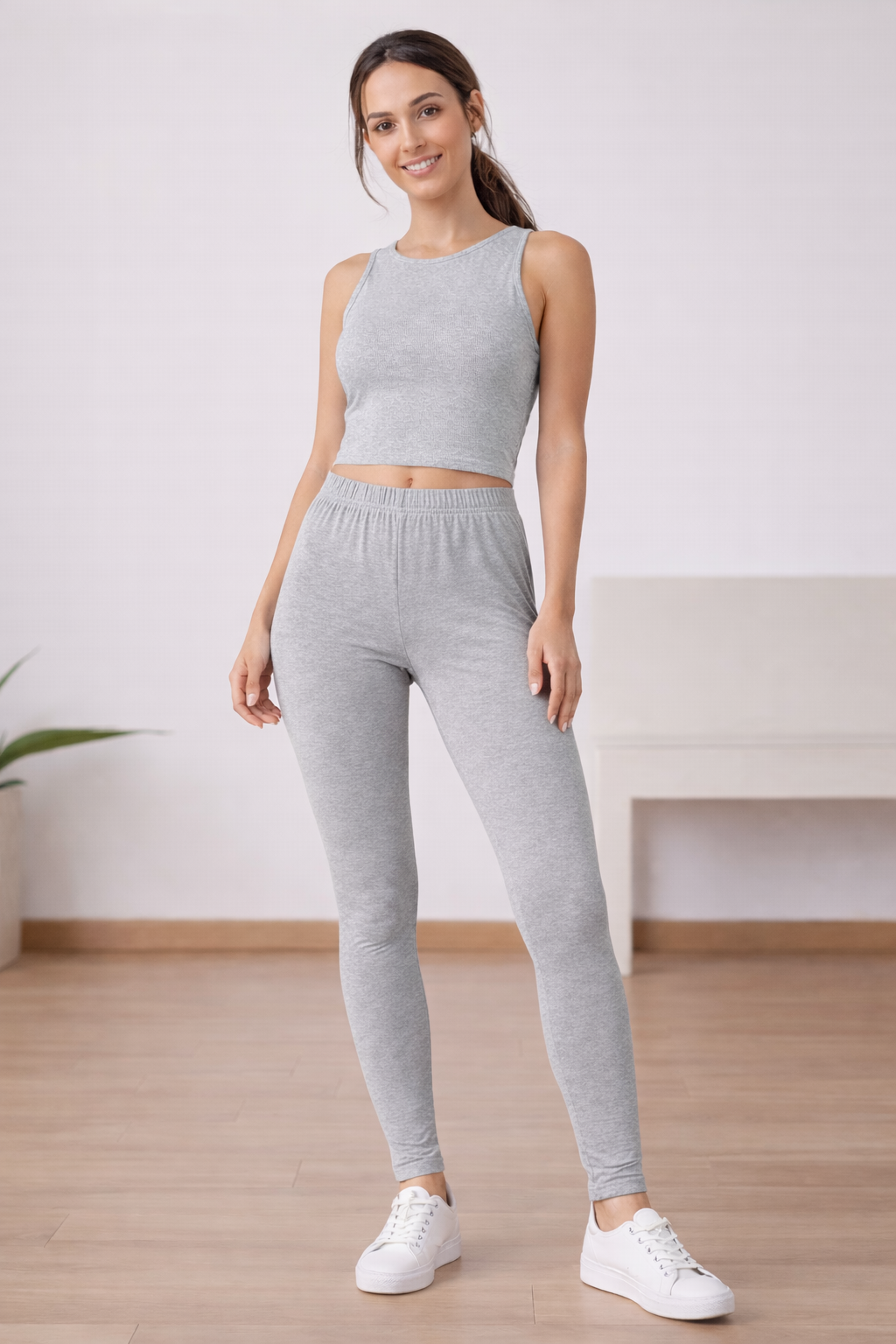 بنطلون ضيق قطني محتشم