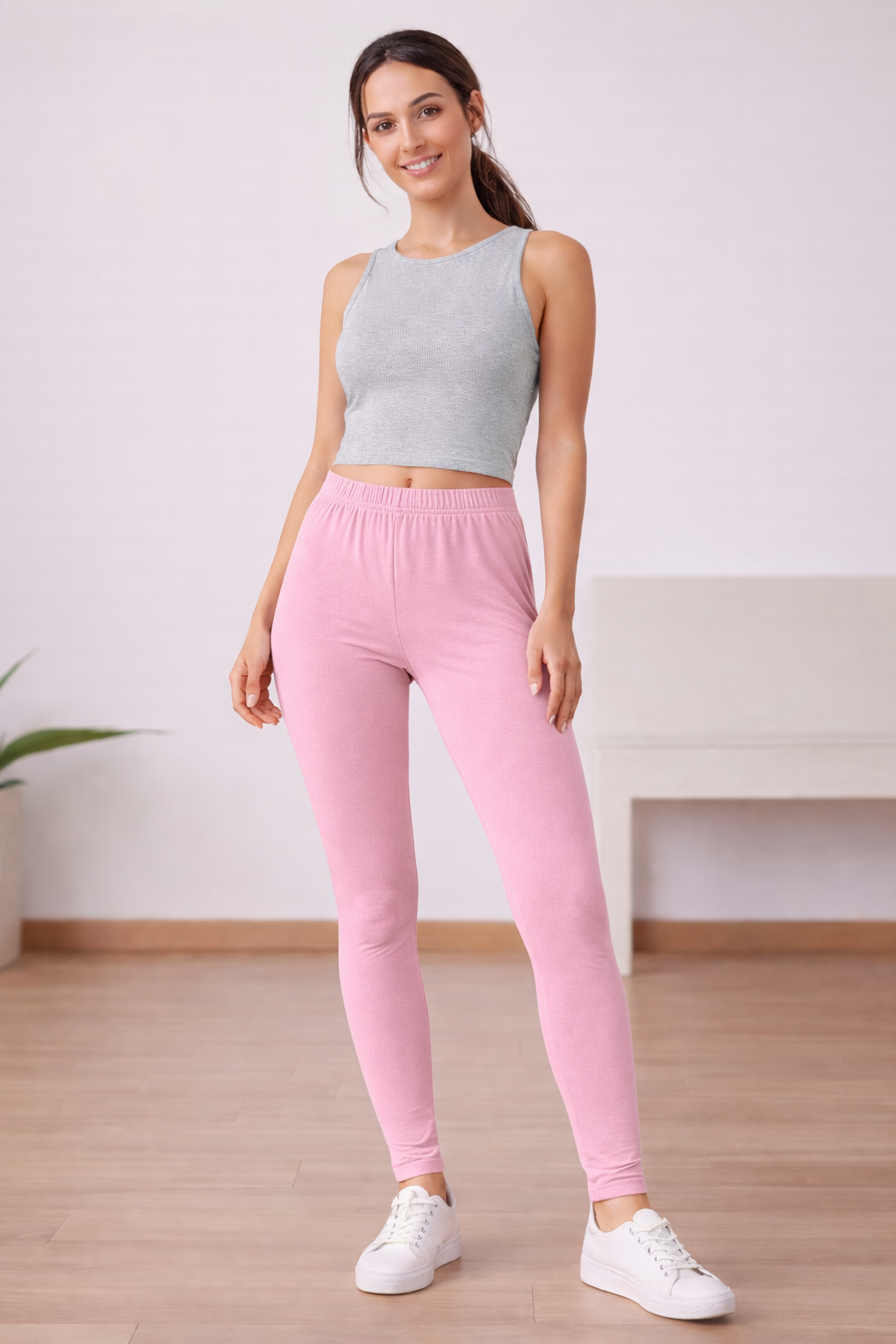 بنطلون ضيق قطني محتشم