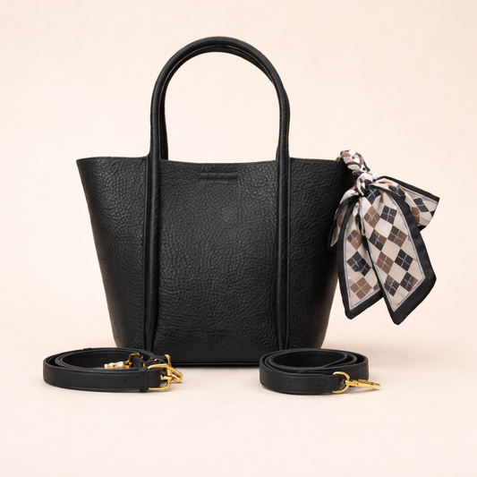 حقيبة يد - مصنوعة من جلد البولي يوريثان الناعم