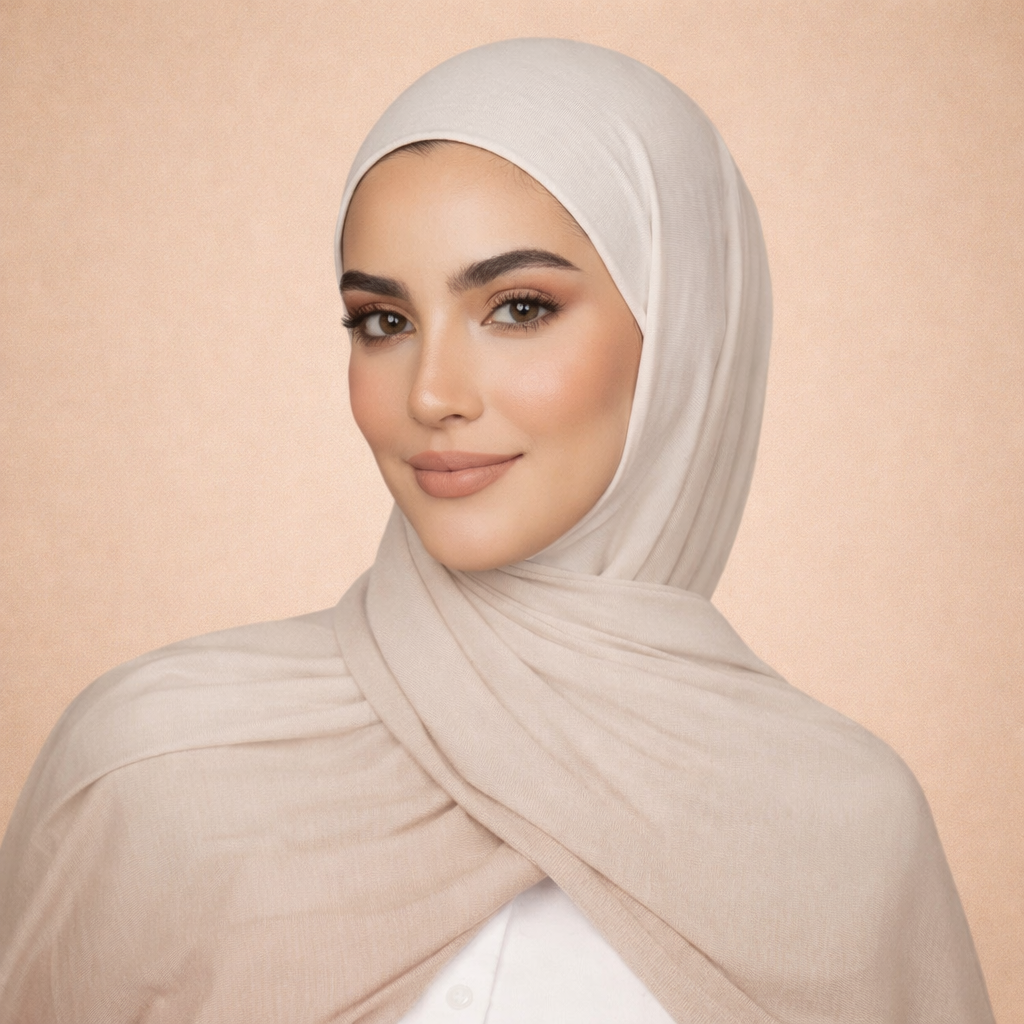 حجاب قطني متدرج الألوان