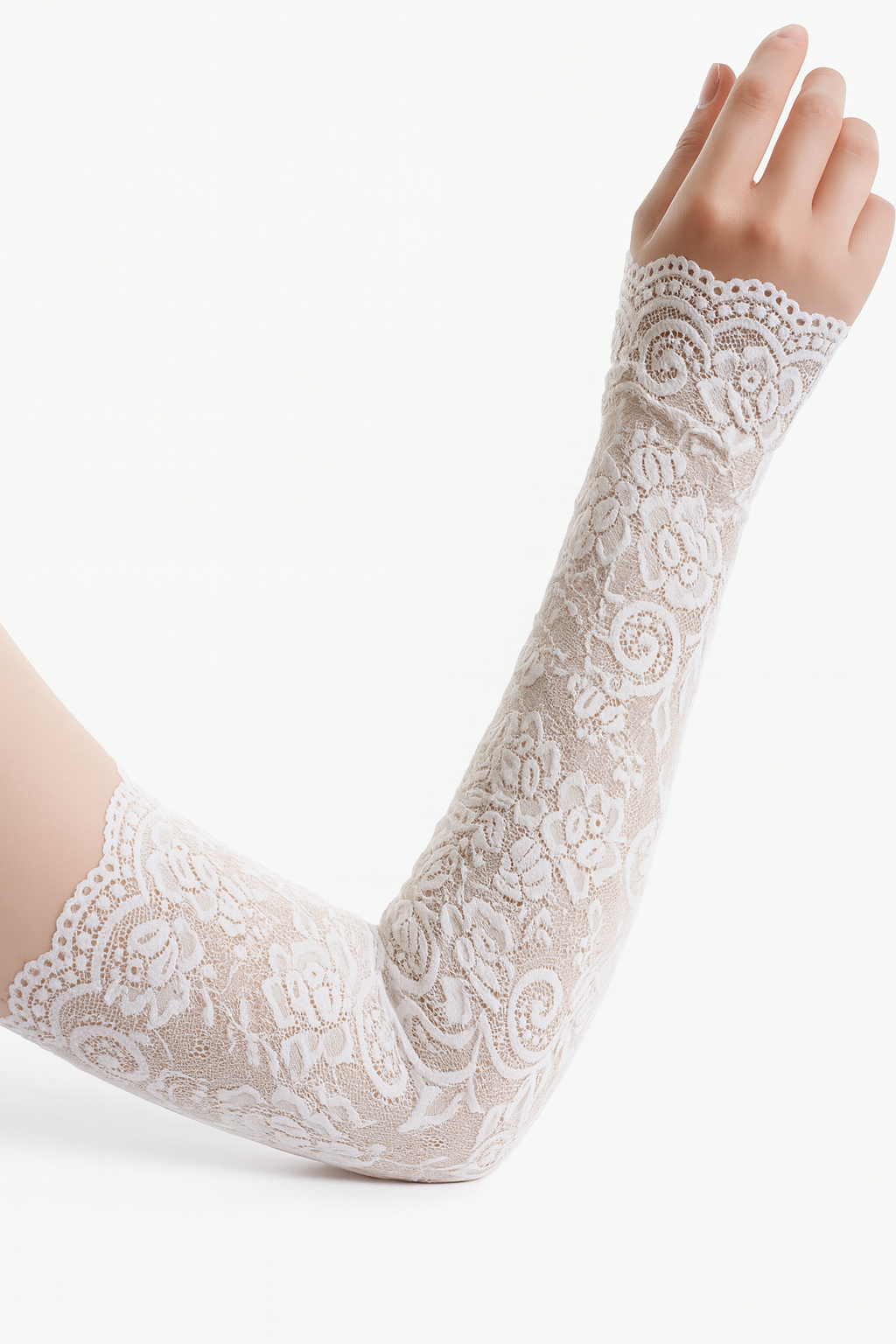 أكمام طويلة فاخرة من الدانتيل