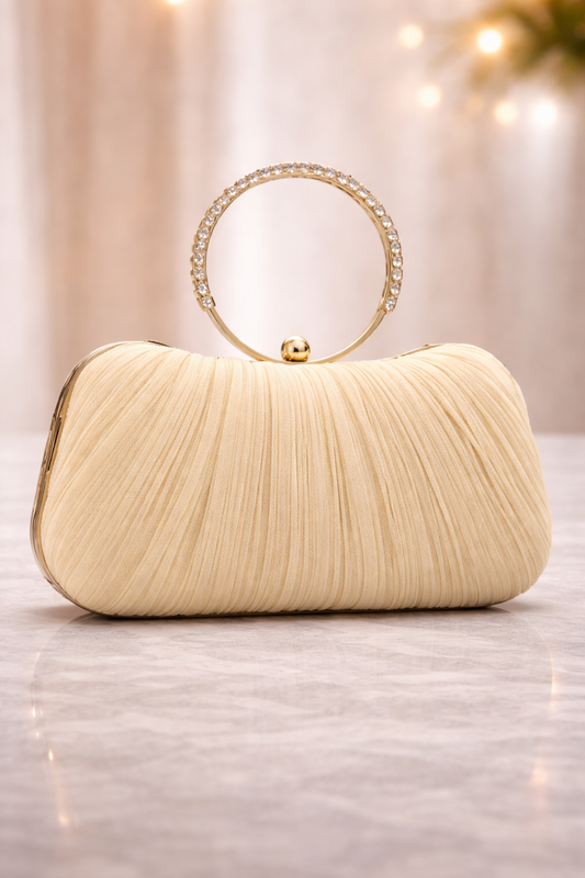 Elegant Pleated Evening Clutch
