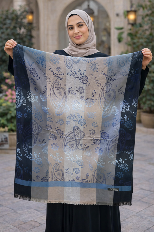 Elegant Patterned Kashmiri Shawl