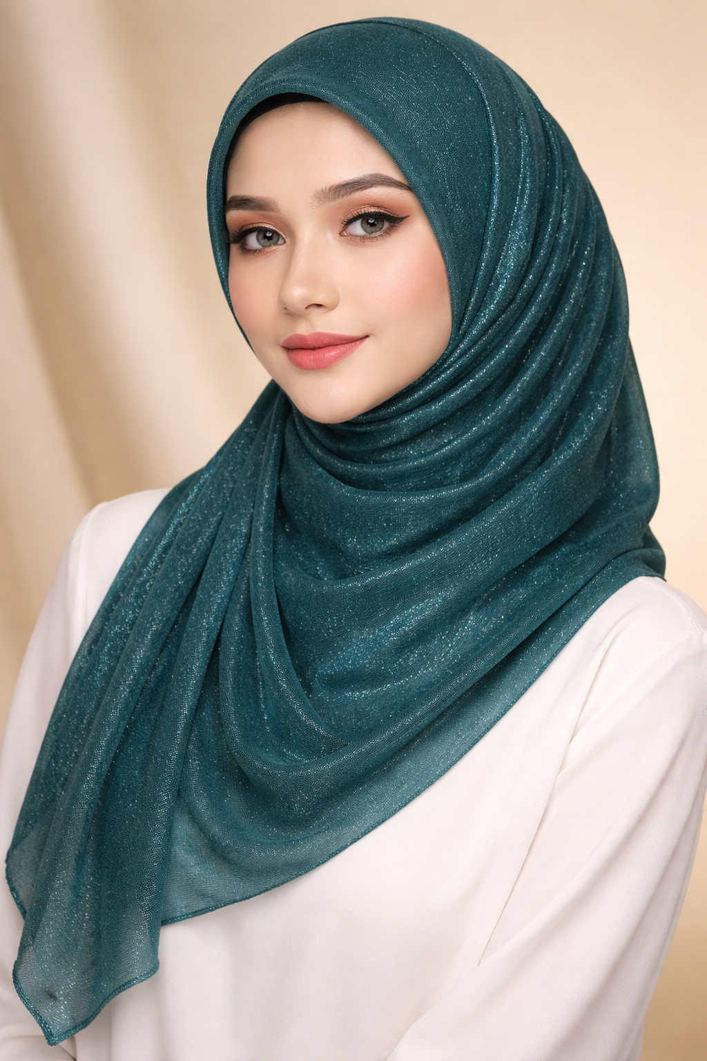 حجاب حريري لامع