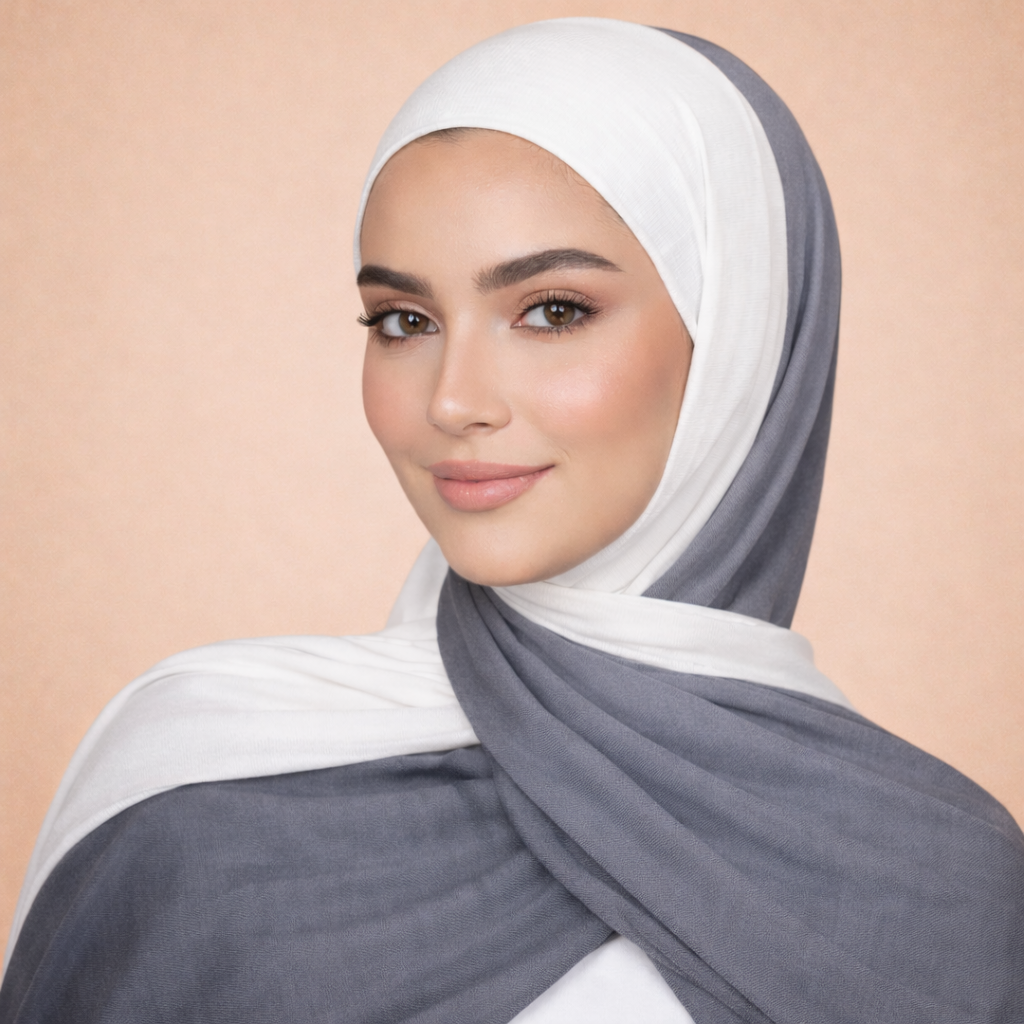 حجاب قطني متدرج الألوان