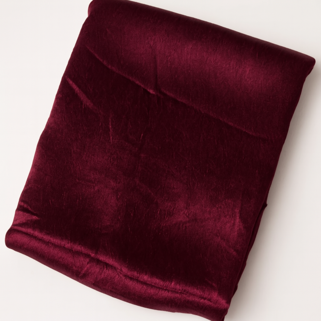 حجاب من الساتان الحريري المجعد