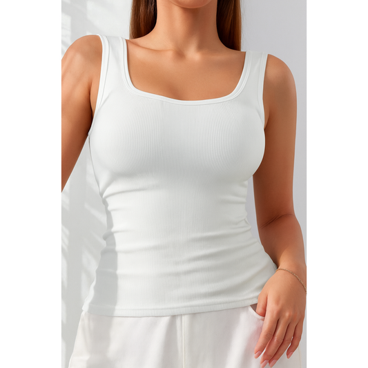 قميص داخلي بدون أكمام مضلع
