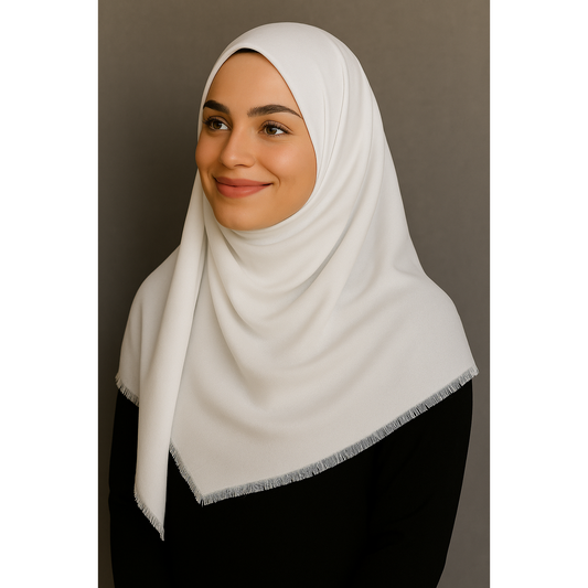 أمة الله أناقة حجاب الكتان 